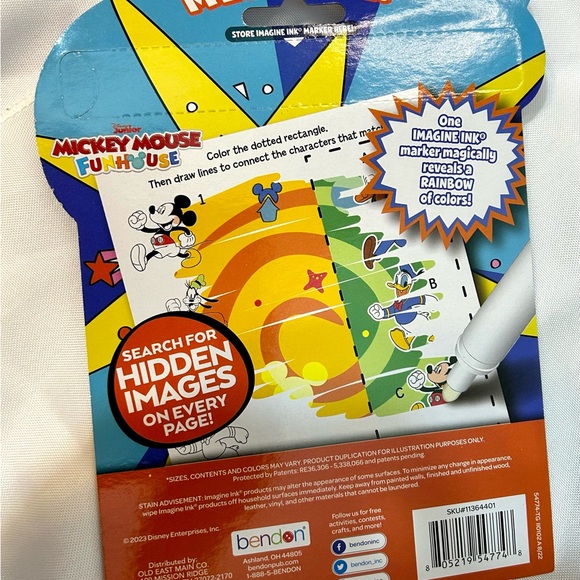 Bundle of 3 Imagine Ink Coloring and Game books and markers - Picture 6 of 10